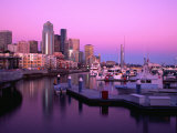 Bell Harbour Marina at Sunset, Seattle, Washington, USA Photographic Print by Richard Cummins