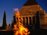 The Eternal Flame at the Shrine of Remembrance, Melbourne, Victoria, Australia Photographic Print by Dallas Stribley