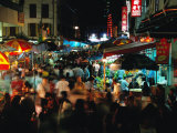 Chinatown district at night, Singapore, Singapore Pósters por Michael Coyne Chinatown district at night, Singapore, Singapore Pósters por Michael Coyne