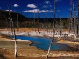Black Sand Basin and Opalascent Pool, Yellowstone National Park, Wyoming, USA Photographic Print by Carol Polich