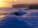 Waves Breaking off the Coast of the Port Campbell National Park, Australia Photographic Print by Rodney Hyett