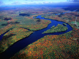 Overhead of the Penobscot River, West Enfield, USA Photographie par Jim Wark