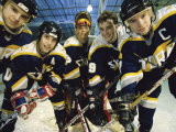 Portrait of an Ice Hockey Team Photographic Print
