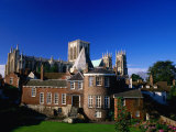 Exterior of Treasurer's House, York Minster Cathedral, with Cathedral Behind, York, United Kingdom Photographic Print by Johnson Dennis