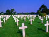 Rows of White Crosses at American Military Cemetery, Colleville-Sur-Mer, France Photographie par John Elk III