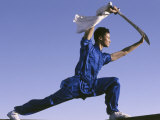 Martial Arts Weapons Demonstration Photographic Print