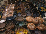 Handmade Ceramics and Pottery for Sale at an Outdoor Market Photographic Print by Gina Martin