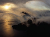 Clouds Sweeping Down into the Caldera at Sunrise, Crater Lake National Park, USA Photographic Print by Ryan Fox