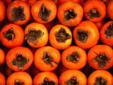 Persimmons from a Stall in the Central Market, Athens, Attica, Greece Fotografie-Druck von Setchfield Neil