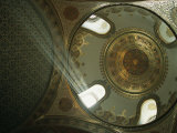 Interior View of an Ornate Windowed Dome with Sunlight Streaming In Photographic Print