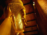 Reclining Buddha of Wat Pho Bangkok, Thailand Fotografie-Druck von Glenn Beanland