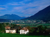 Mauren Village and Austrian Mountains, Schellenberg, Liechtenstein Photographic Print by Martin Moos