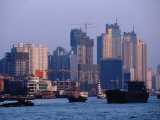 City Skyline and Construction, Shanghai, China Photographic Print by Phil Weymouth