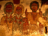 Primitive Paintings in Petros and Paulus Melehayzenghi Church, Teka Tesfai, Tigray, Ethiopia Photographic Print by Ariadne Van Zandbergen