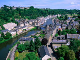 Rance River Passing Through Lower Part of Town, Dinan, France Photographic Print by John Elk III