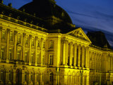 19th Century Palais Royal (Royal Palace) in Brussels at Twilight, Brussels, Belgium Photographic Print by Jean-Bernard Carillet
