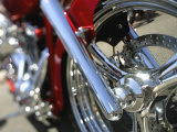 Close-up Image of a Motorcycle Wheel Lámina fotográfica