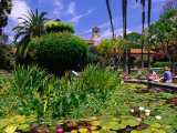 Fountain of Four Evangelists in Central Courtyard of San Juan Capistrano, California, USA Photographie par Stephen Saks
