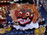 Dancer in Barong Mask During a Performance for Tourists in Peliatan, Peliatan, Indonesia Photographic Print by Adams Gregory