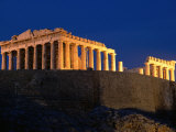 Acropolis at Night, Athens, Greece Photographic Print by Anders Blomqvist