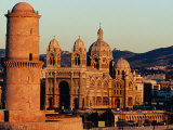 Nouvelle Cathedrale and Ancienne Cathedrale De La Major, Marseille, France Photographic Print by Jean-Bernard Carillet
