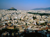 Lykavittos Hill and Cityscape, Athens, Greece Photographic Print by Anders Blomqvist