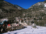Resort Centre and Main Base of Taos Ski Valley, Taos, New Mexico, USA Photographie par Karl Lehmann