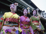 Maiko Girls, Kyoto, Japan Photographic Print