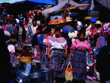Busy Street on Market Day, San Francisco El Alto, Quetzaltenango, Guatemala Photographic Print by Richard I'Anson