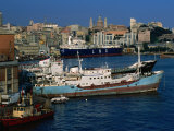 Ships in Port, Genova, Liguria, Italy Photographic Print by Dallas Stribley