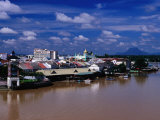 Kuching Cityscape on South Bank of Sungai Sarawak., Kuching, Sarawak, Malaysia Photographic Print by Mark Daffey