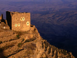 Ruined Building on Hilltop Overlooking Valley, Shihara, Yemen Photographic Print by Bethune Carmichael