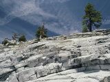 Sheets of Granite, One on Top of the Other in Broken White Slabs, Touch the Sky Fotografisk trykk av Joseph H. Bailey