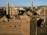 Buildings of Old Caravanassi, San'a, Yemen Photographic Print by Bethune Carmichael