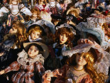 Dolls for Sale in Street Market, Catania, Sicily, Italy Photographic Print by Dallas Stribley