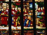 Stained-Glass Window at the Duomo, Milan, Lombardy, Italy Photographic Print by Setchfield Neil