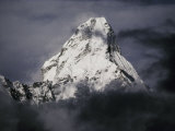 View of Ama Dablam Wreathed in Clouds Photographic Print by Anne Keiser