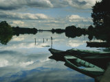 Serenity Creates a Perfect Mirror of the Seine River Near Giverny Photographic Print by Farrell Grehan