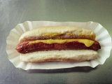 Close-up of a Hot Dog Fotografie-Druck von Robert Madden