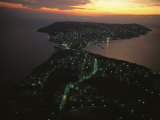 An Aerial View of the Port City of Sinop at Twilight Photographic Print by Randy Olson