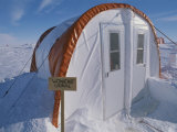 A View of the Womens Outhouse at Patriot Hills Base Camp Photographic Print by Gordon Wiltsie