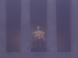 Misty View of the Lincoln Memorial Photographic Print by Anthony Peritore