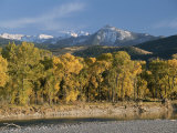A Scenic View of the Yellowstone River with Absaroka Range Backdrop Photographic Print by Tom Murphy