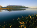 Scenic View of a Large Pond and Hills at Twilight Photographic Print by Michael S. Lewis