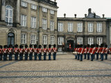 The Parading of the Guards at Amalienborg Palace in Copenhagen Photographic Print by Sisse Brimberg