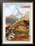 Swiss Alps, Zermatt Matterhorn Posters by Anton Reckziegel