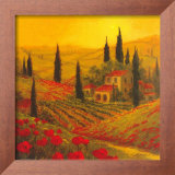 Poppies Of Toscano II Print by Art Fronckowiak