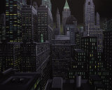 South Manhattan Night Prints by Eric Peyet