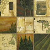 Tuscan Wine White Poster by Grace Pullen