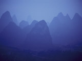 Rock Formations Near Guilin Photographic Print by Michael Nichols